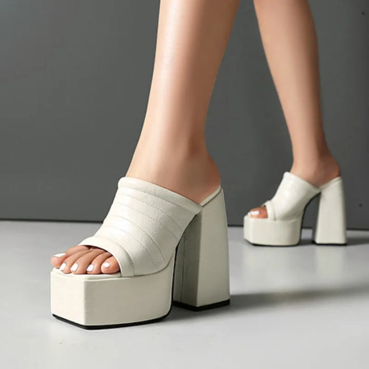 Valentina | High Heel Platform Mules