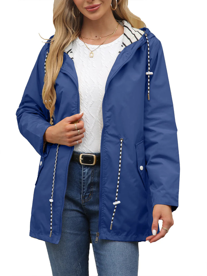 Bronte | Longline Hooded Windbreaker Jacket