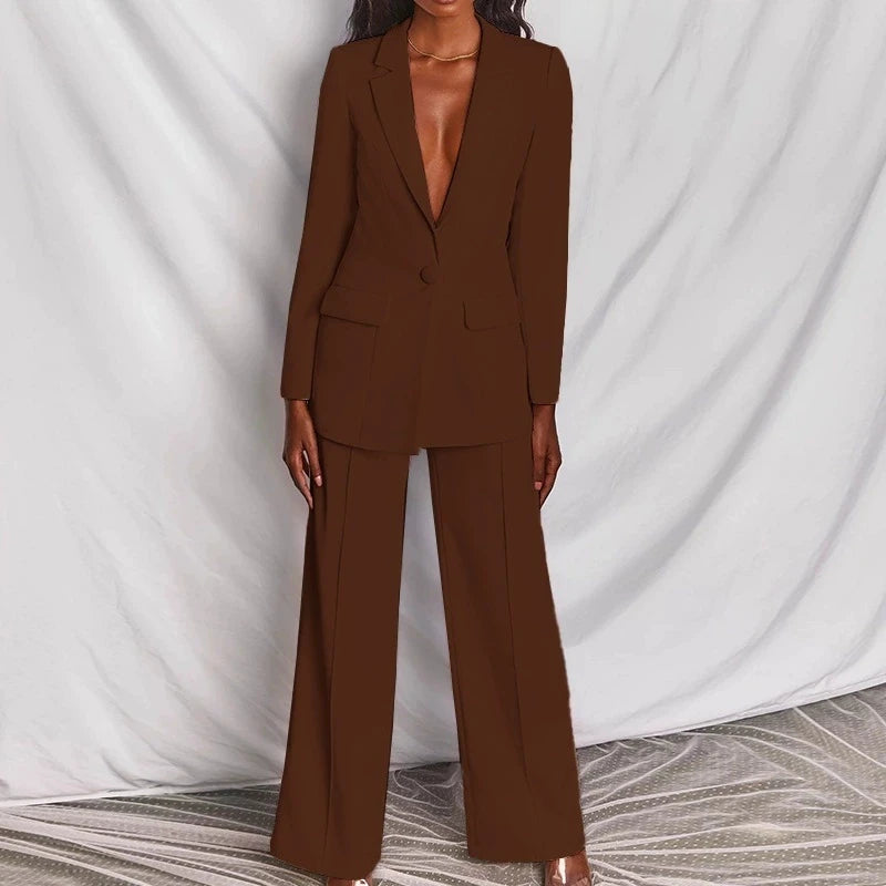 Audrey | Classic Long Sleeve Office Suit Set