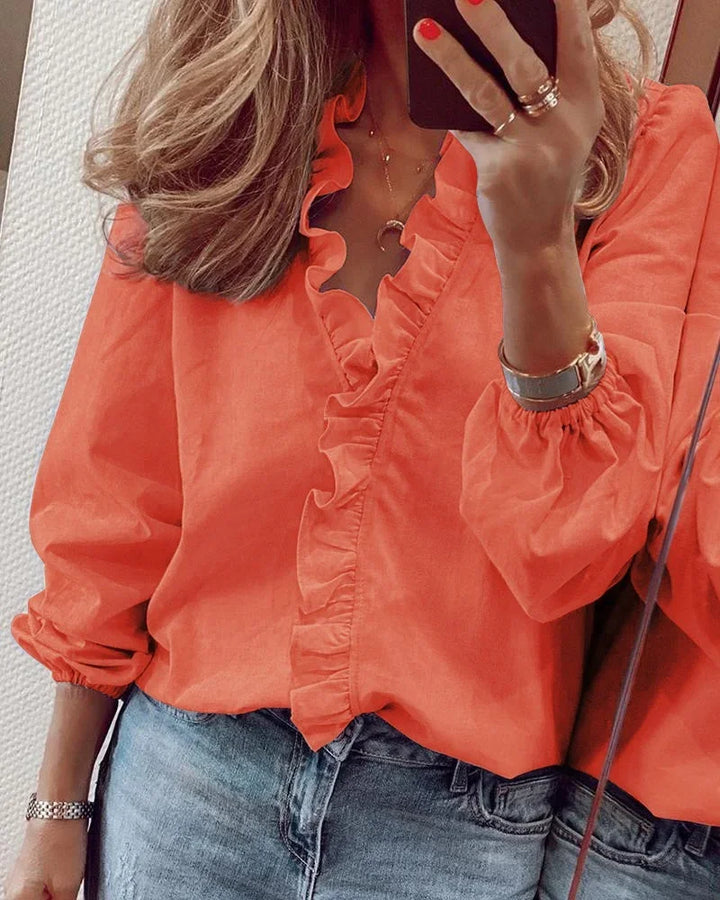 Emma™ | Feminine Blouse with Playful Ruffles