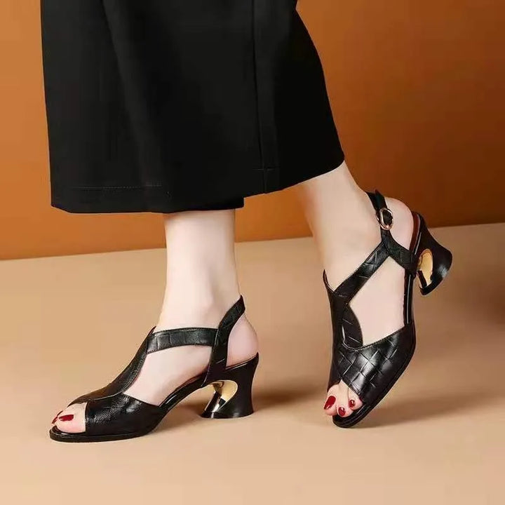 Giada | Sculptural Heel Sandals