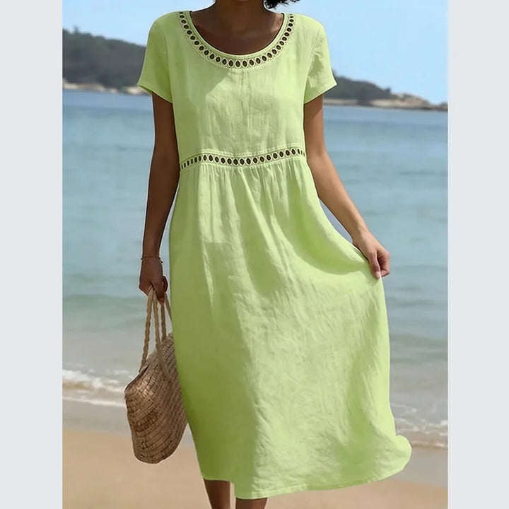 Greta | Women's Hollow Detail Splicing Dress