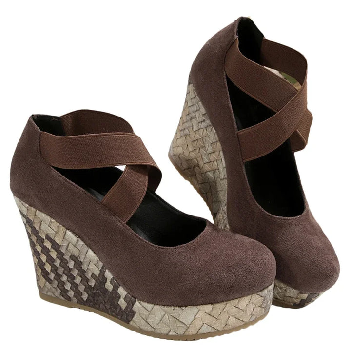 Stella | Cross-Strap Wedges