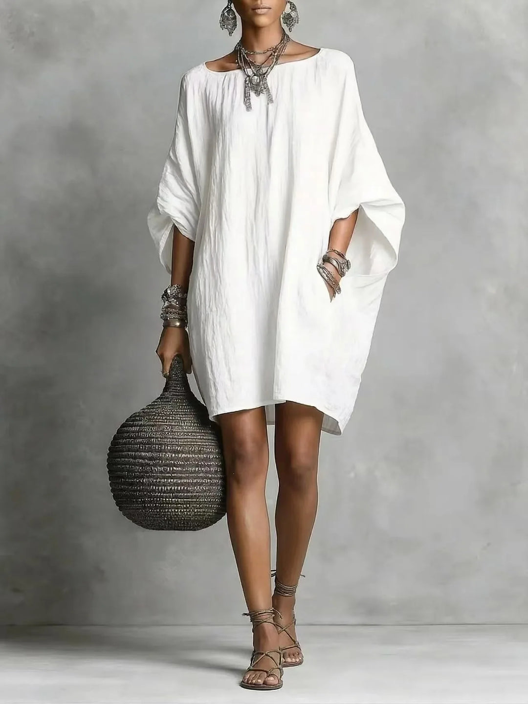 Celeste | Elegant Off-Shoulder Long Sleeve Dress