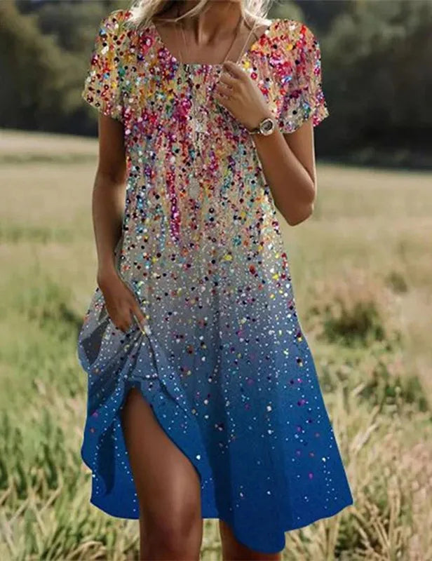Grisenne | Boho Floral Beach Dress