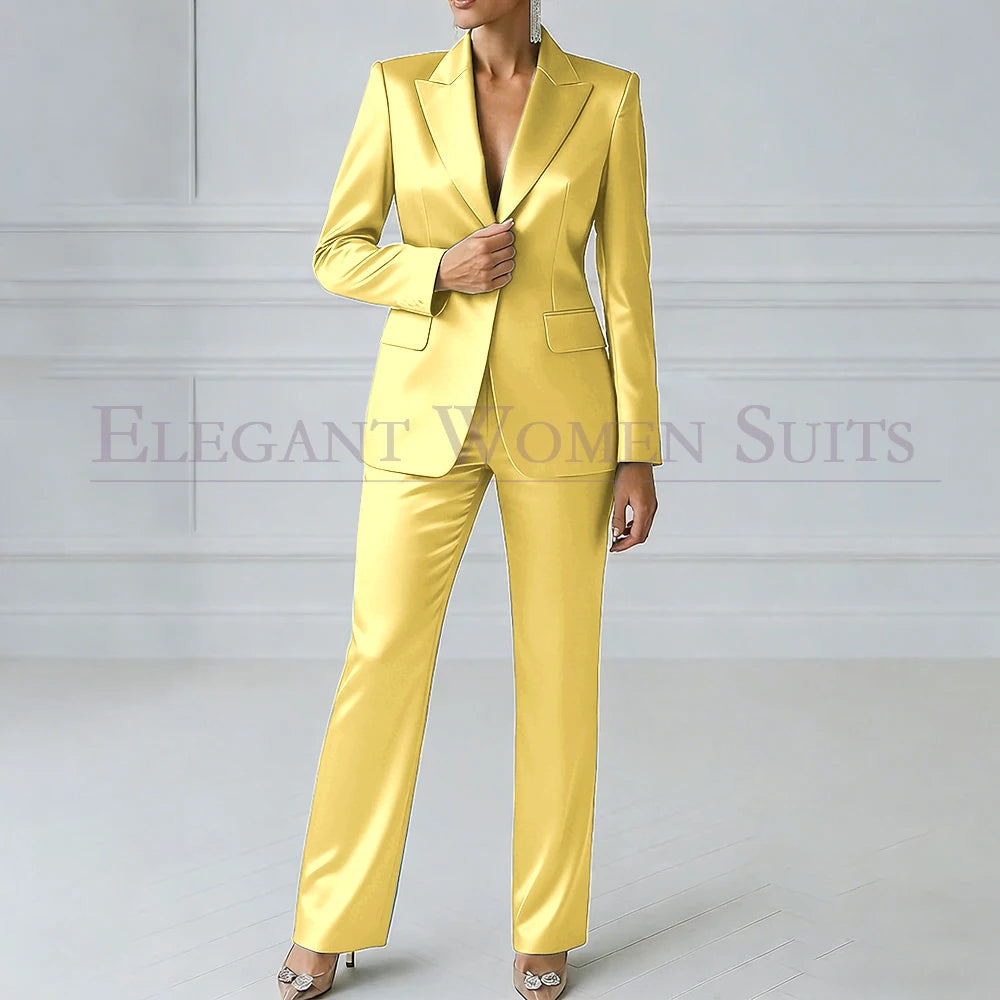 Sophia | Royal Blue One-Button Slim Blazer Suit