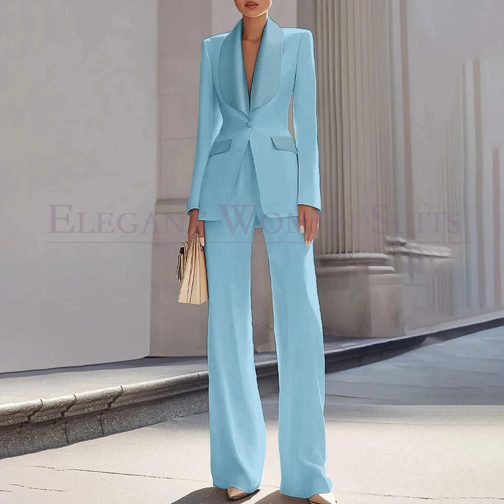 Grace | Shawl Lapel One-Button Luxury Blazer Suit