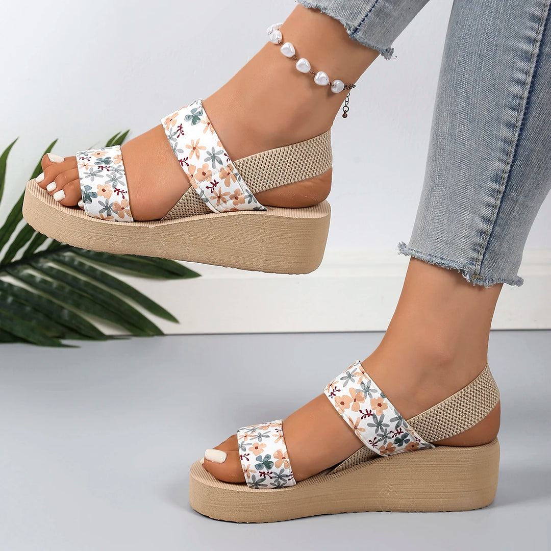 Fiora™ | Floral Platform Wedge