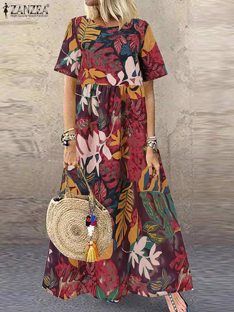 Posy | Women's Vintage Floral Maxi Sundress