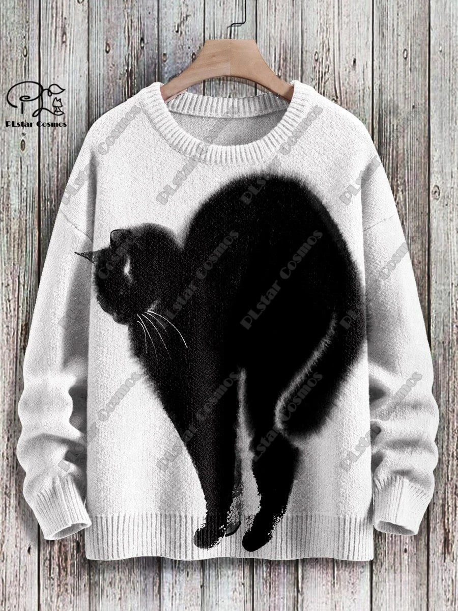 Stella | Funny Cat 3D Print Pullover