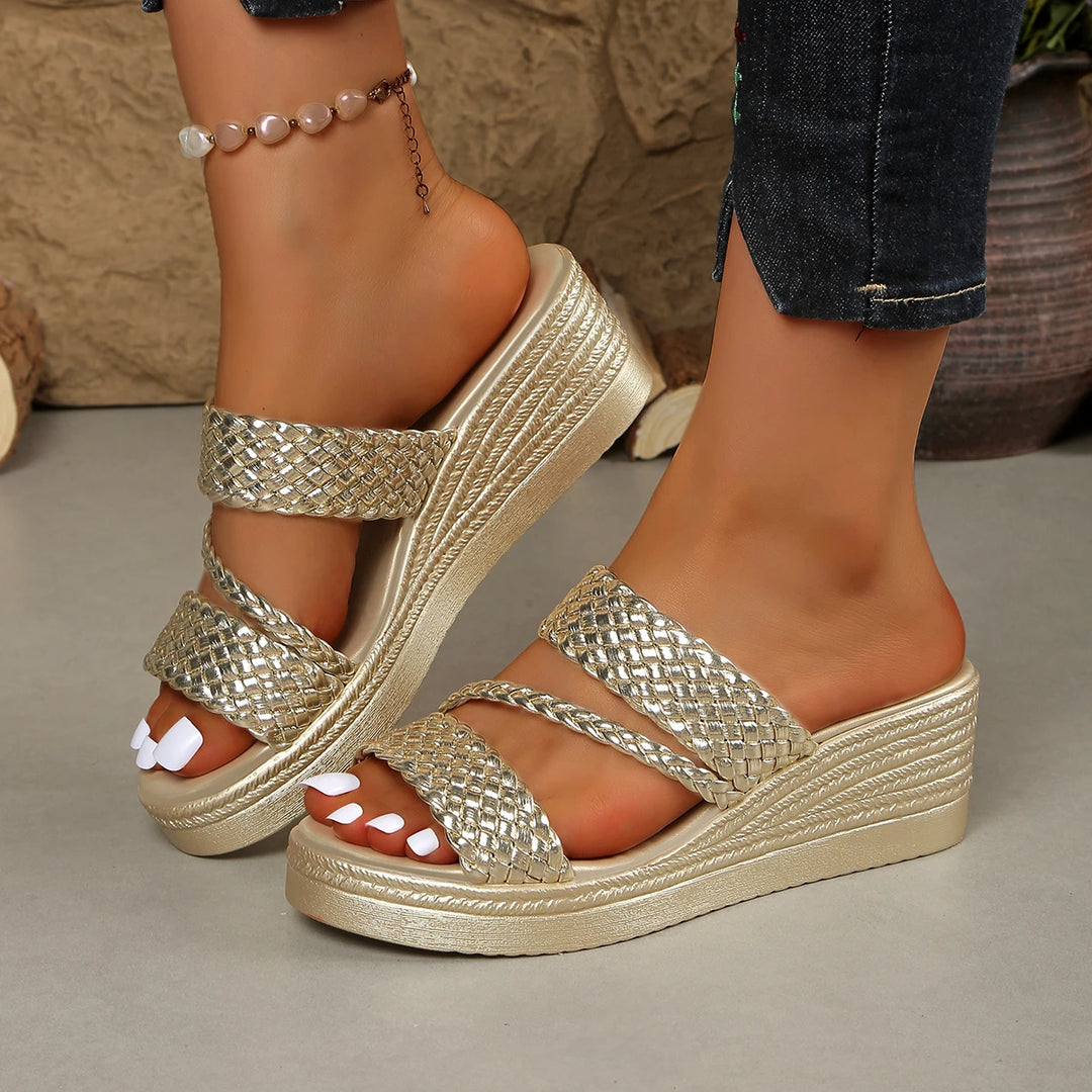 Daphne™ | High-Heel Flower Platform Sandal