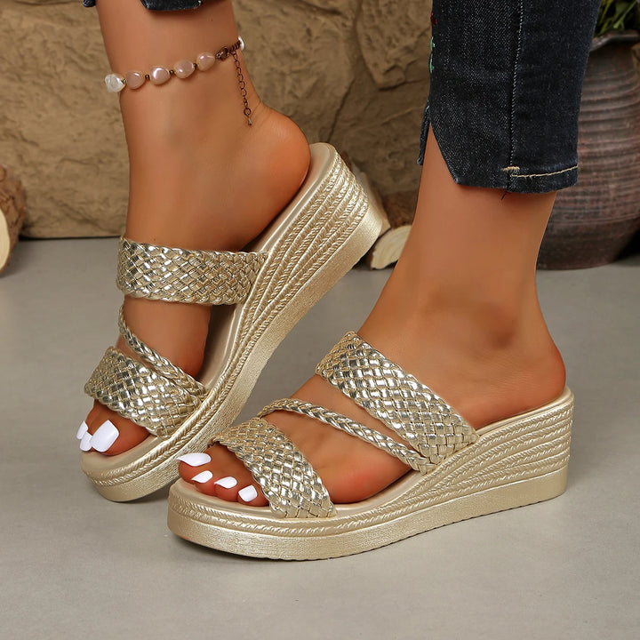 Daphne™ | High-Heel Flower Platform Sandal