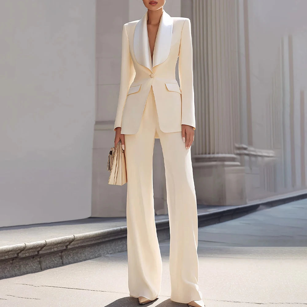 Grace | Shawl Lapel One-Button Luxury Blazer Suit