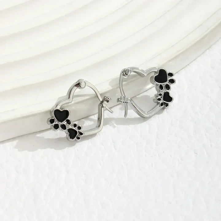Amara™ | Heart Hoop Earrings