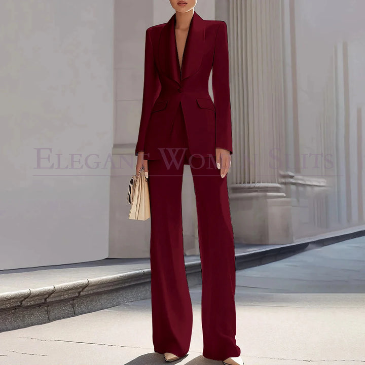 Grace | Shawl Lapel One-Button Luxury Blazer Suit