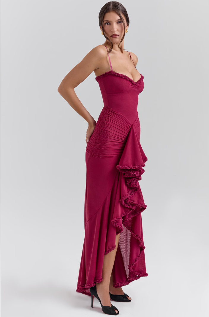 Alexandra™ | Women's Wedding Guest Lace Ruched Dress