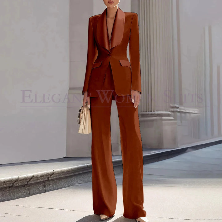 Grace | Shawl Lapel One-Button Luxury Blazer Suit