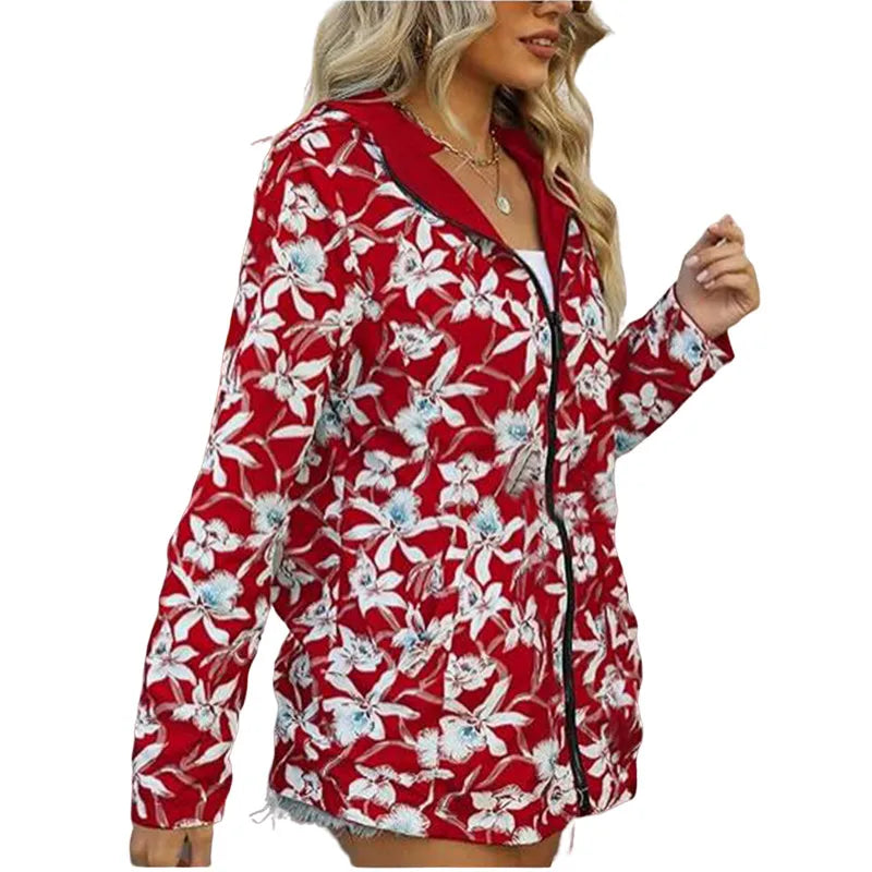 Aurora | Reversible Printed Hooded Jacket