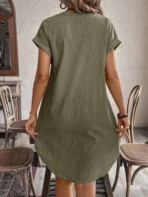 Lana | Women's Long Sleeve Mini Shirt Dress