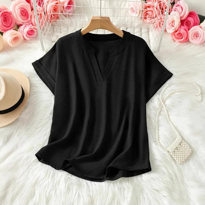 Adeline™ | Easy Solid Casual Blouse