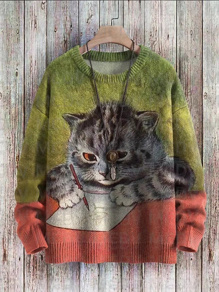 Jazz | Cat Music Moon Cow Art Pullover