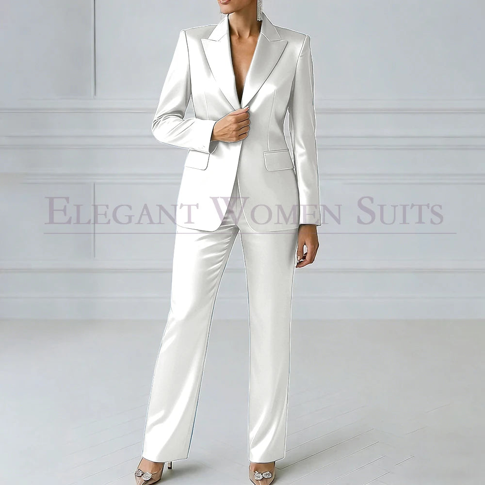 Sophia | Royal Blue One-Button Slim Blazer Suit