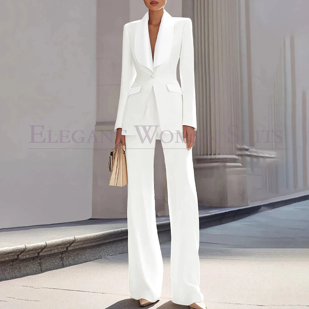 Grace | Shawl Lapel One-Button Luxury Blazer Suit