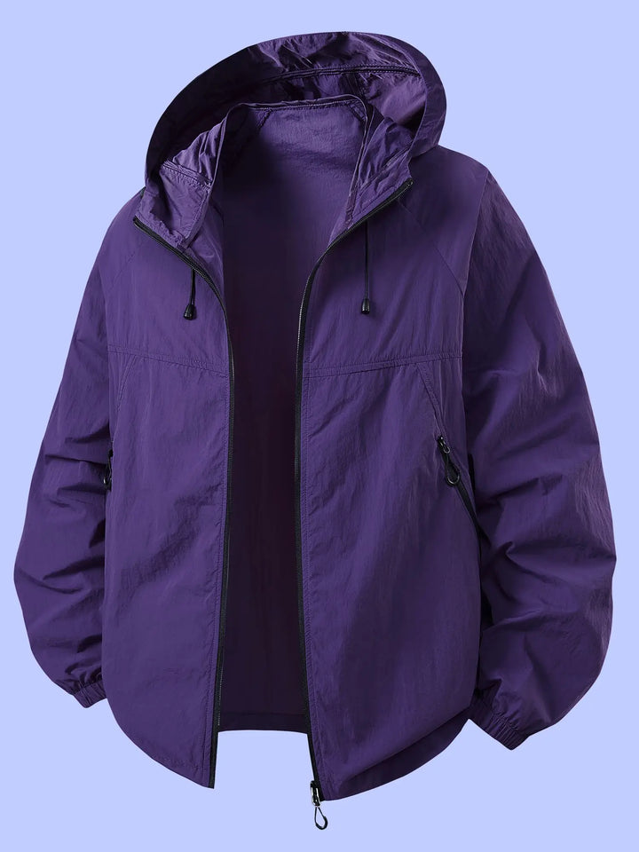 Stella | Adjustable Drawstring Summer Rain Jacket