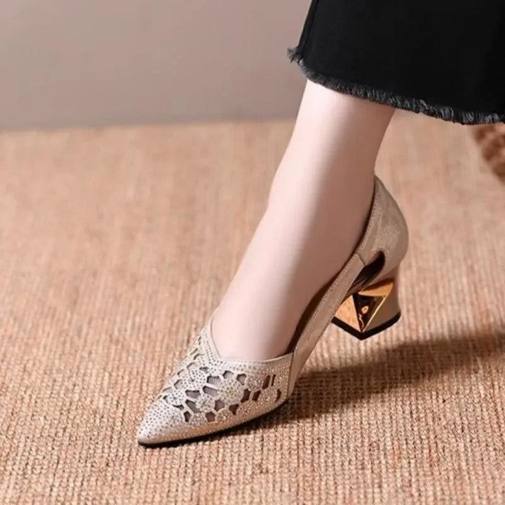 Celeste | Jewel Heel Pumps