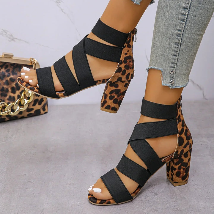 Mia | Leopard Wrap Heels