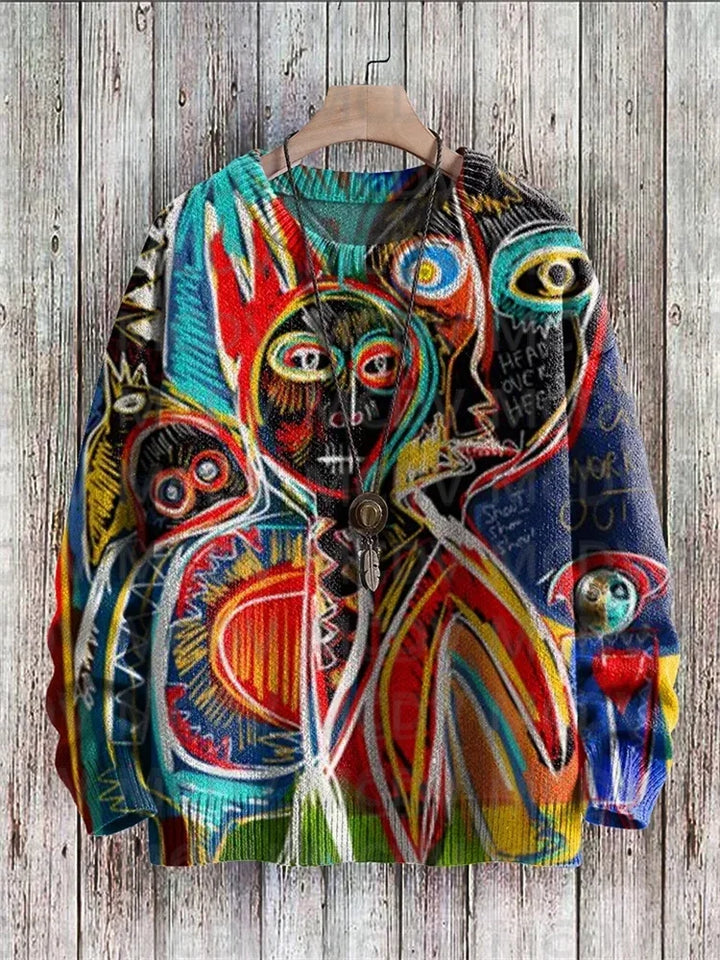 Alma | Street Art Graffiti Knit Pullover