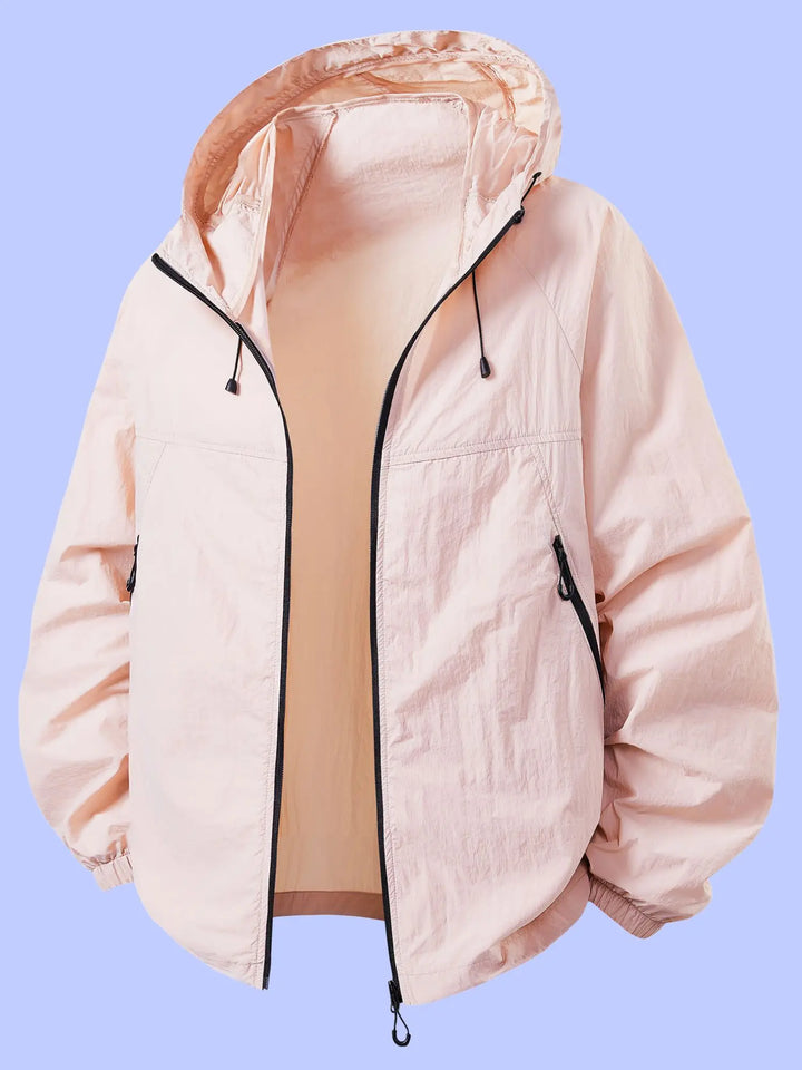 Stella | Adjustable Drawstring Summer Rain Jacket