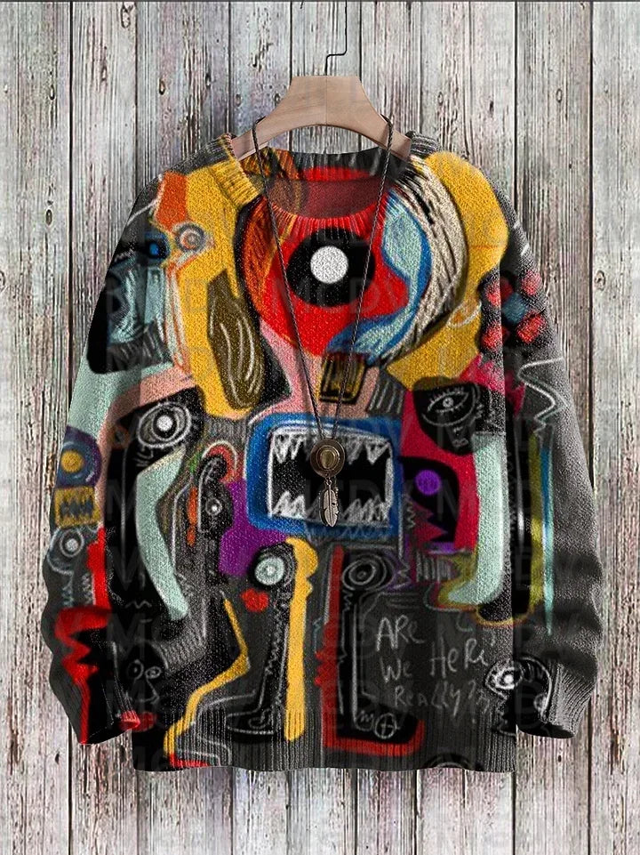 Alma | Street Art Graffiti Knit Pullover