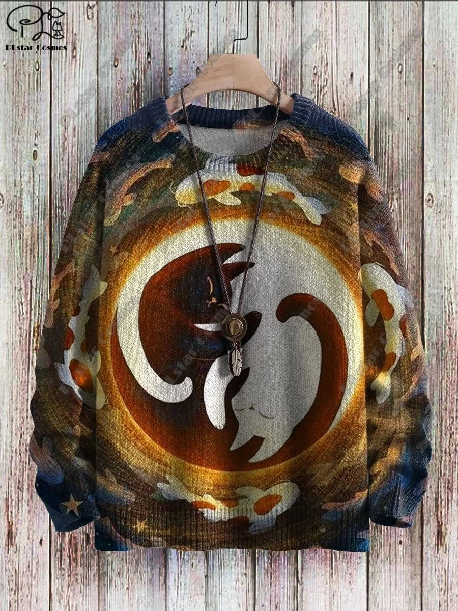 Nova | Cat Pattern Street Style Pullover