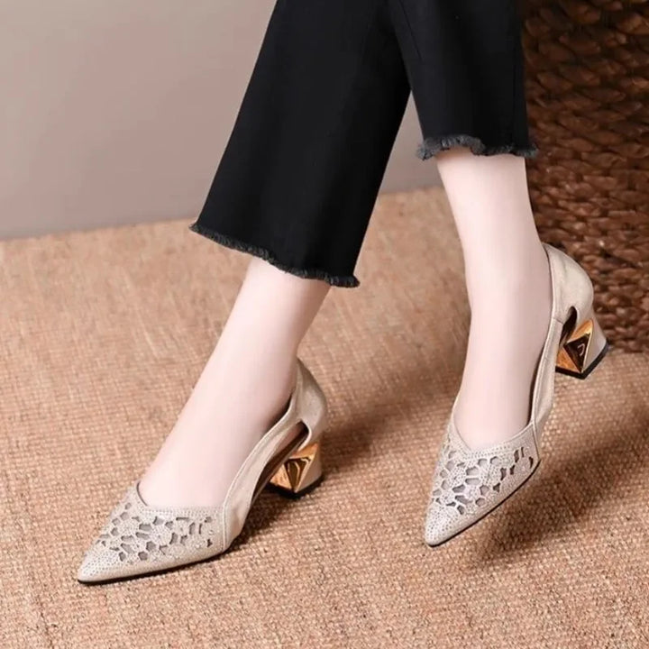 Celeste | Jewel Heel Pumps