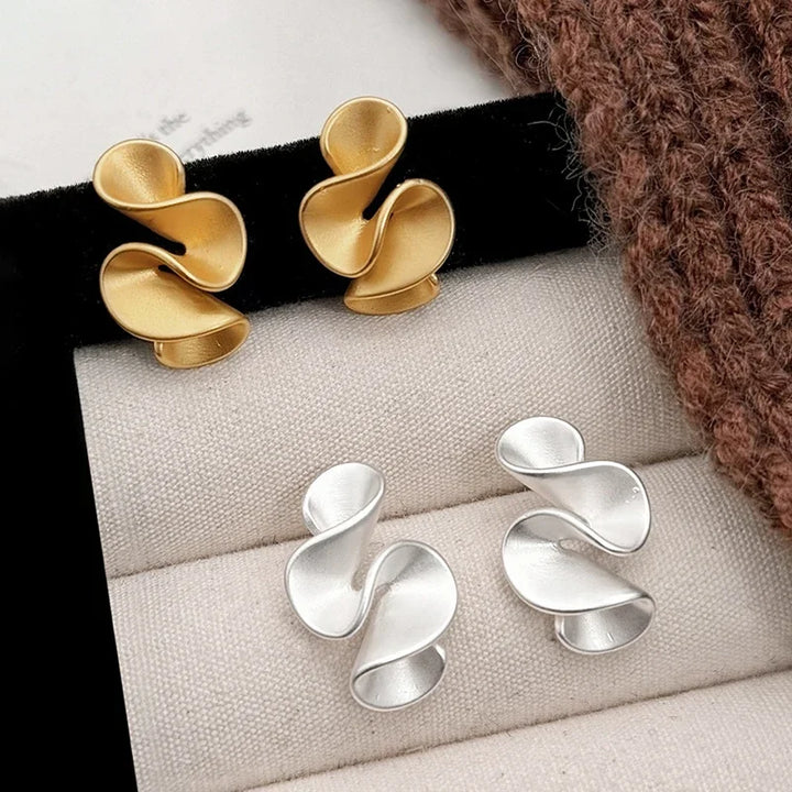 18K Gold & Silver Earrings