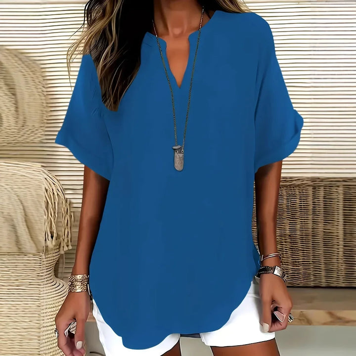 Adeline™ | Easy Solid Casual Blouse