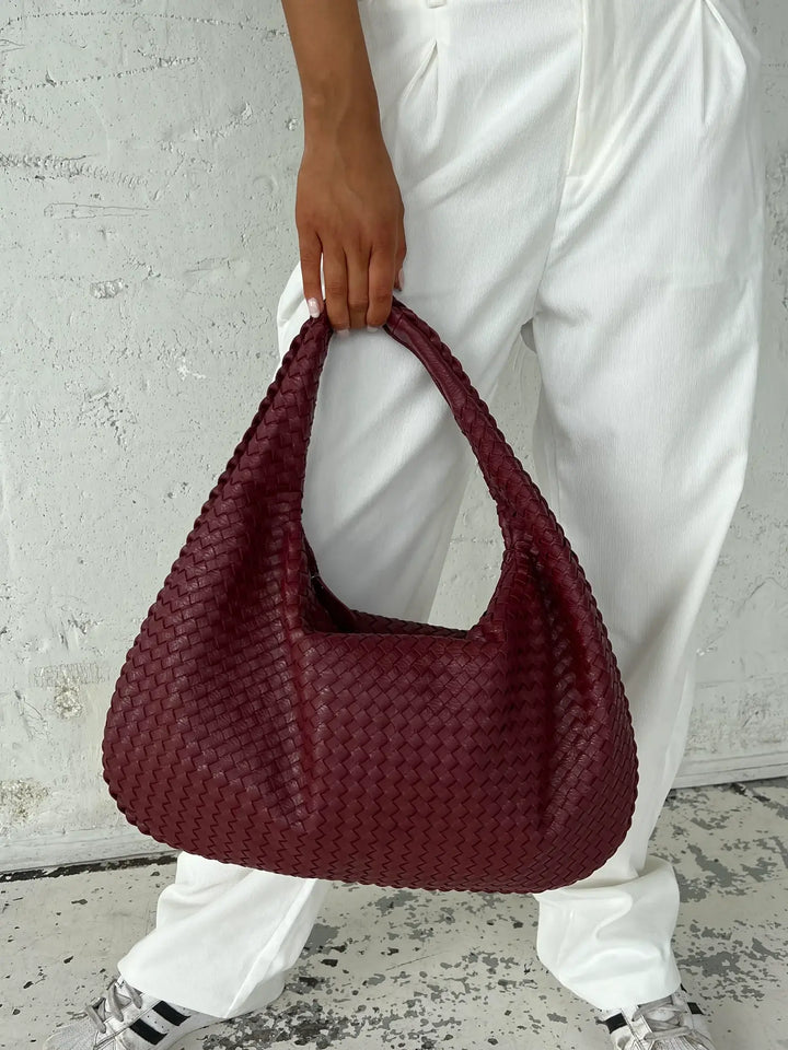 Charlyne | Large Braided Hobo Bag