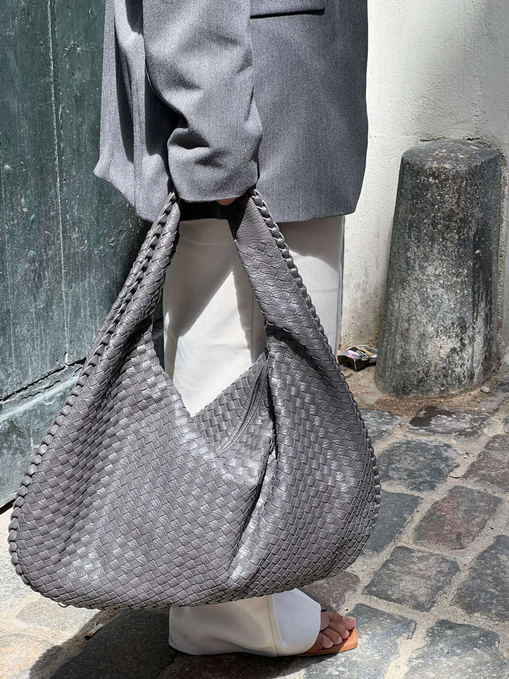Charlyne | Large Braided Hobo Bag