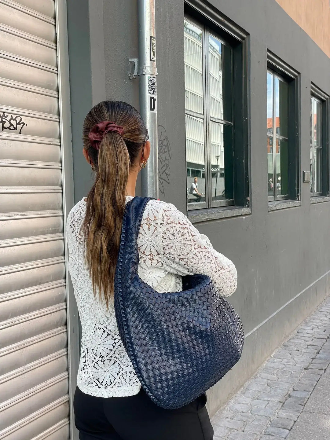 Charlyne | Large Braided Hobo Bag