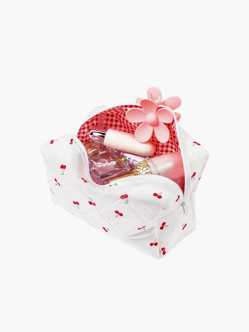 Kira | Charming Cosmetic Bag with Cherry Pattern