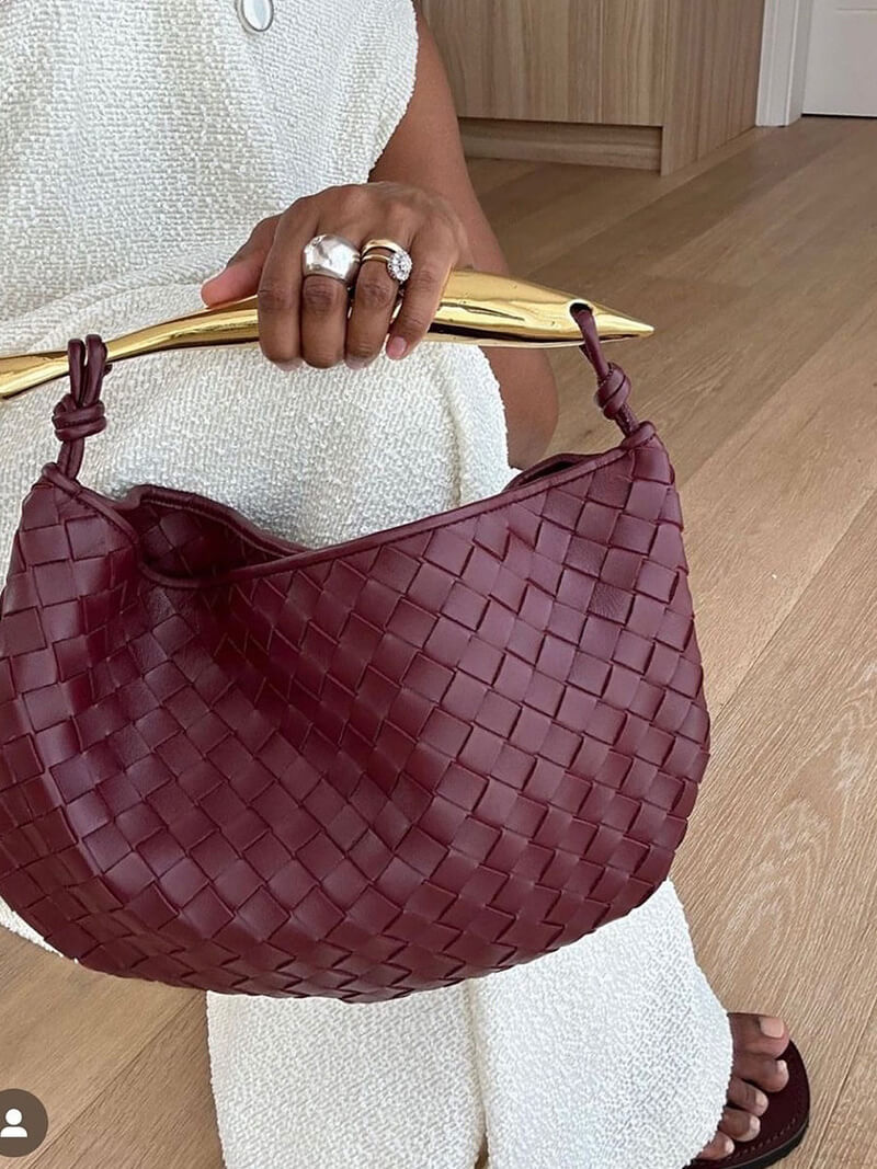 Clio | Bag made of braided synthetic leather