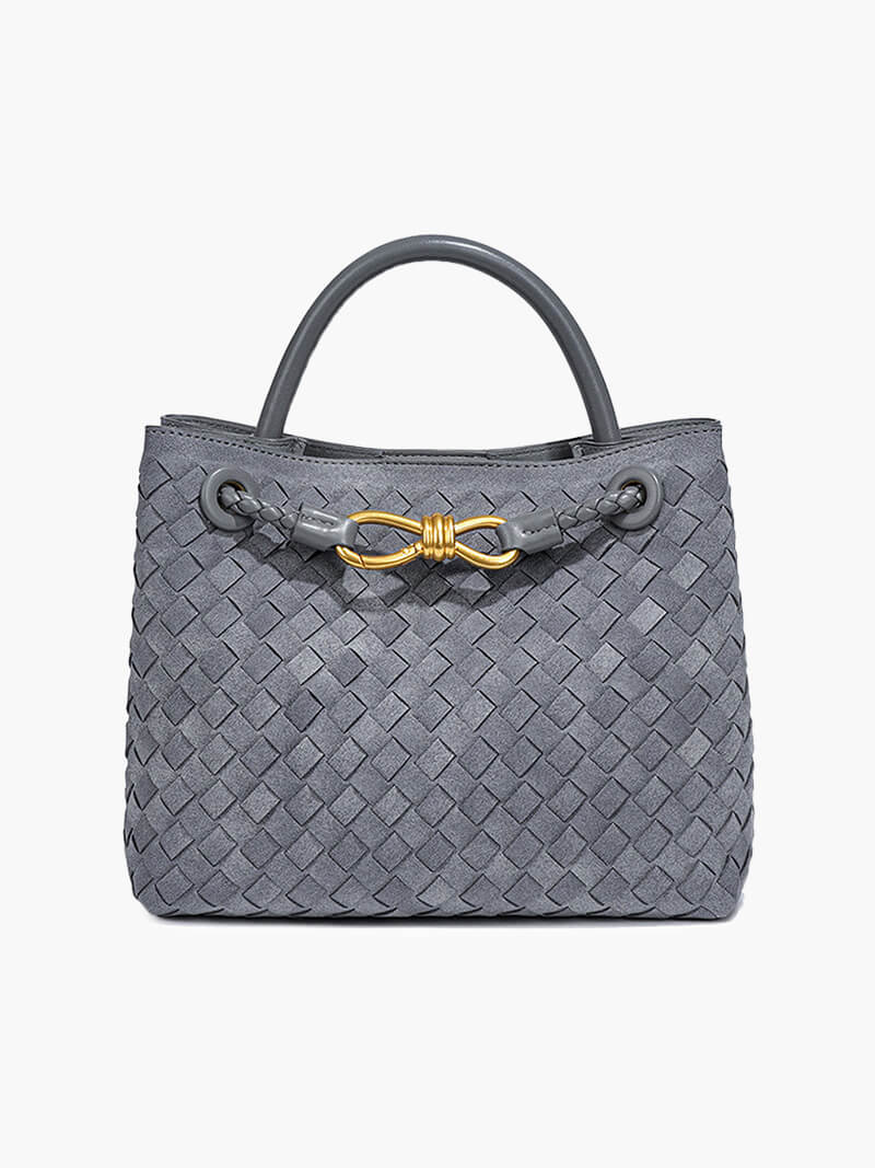Frauke | Braided Women's Suede Bag