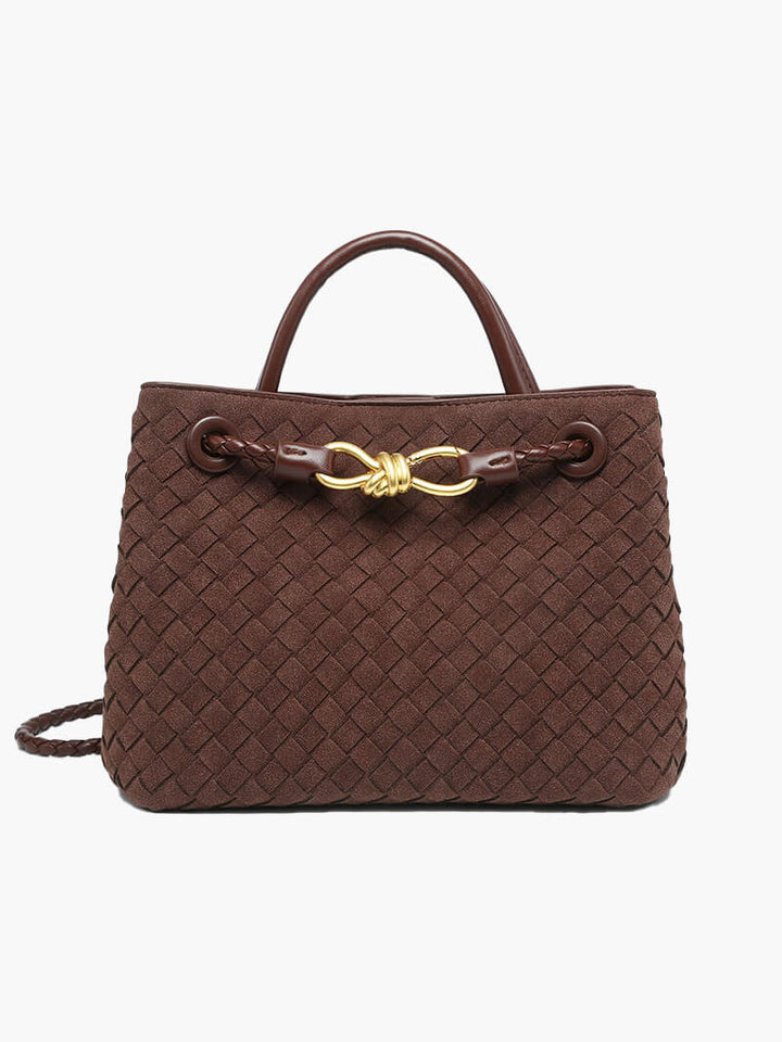 Frauke | Braided Women's Suede Bag