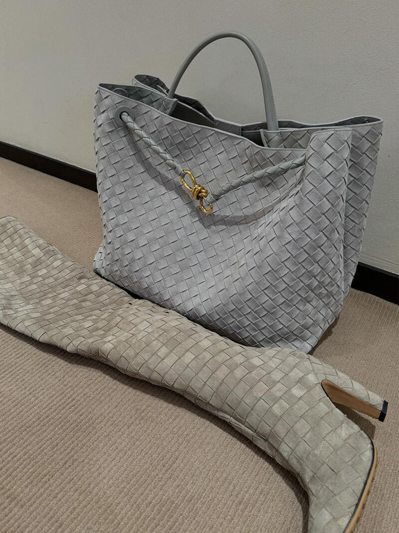 Frauke | Braided Women's Suede Bag
