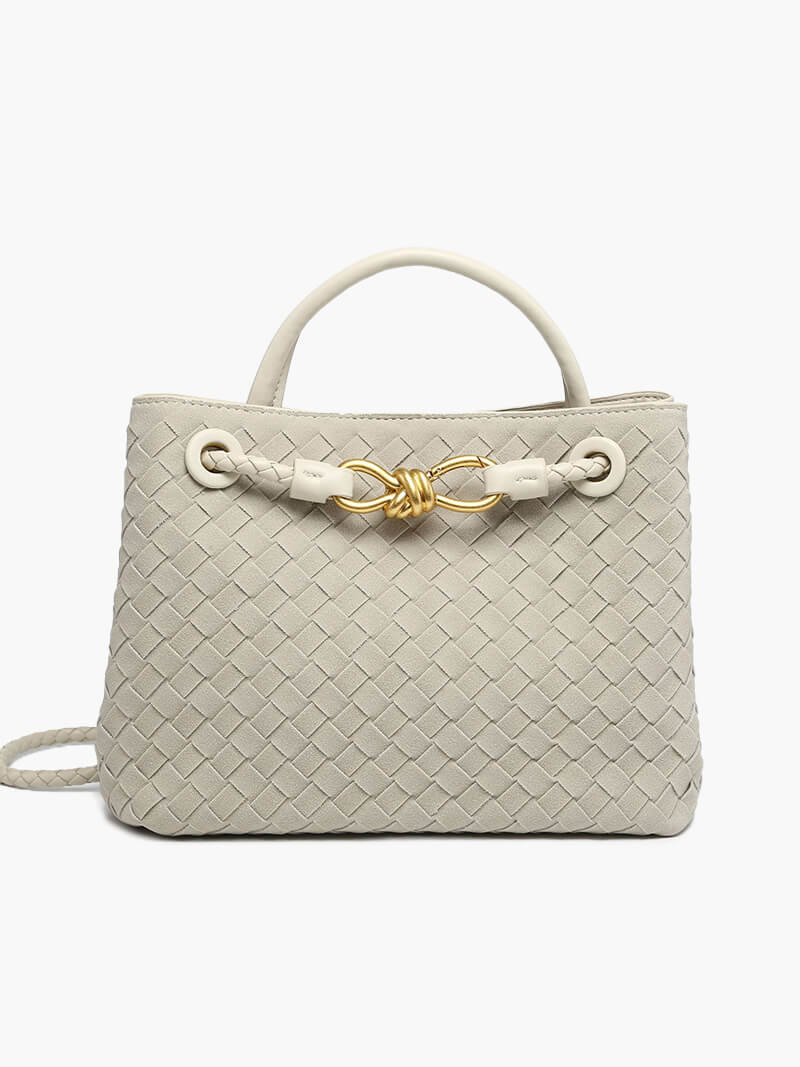 Frauke | Braided Women's Suede Bag