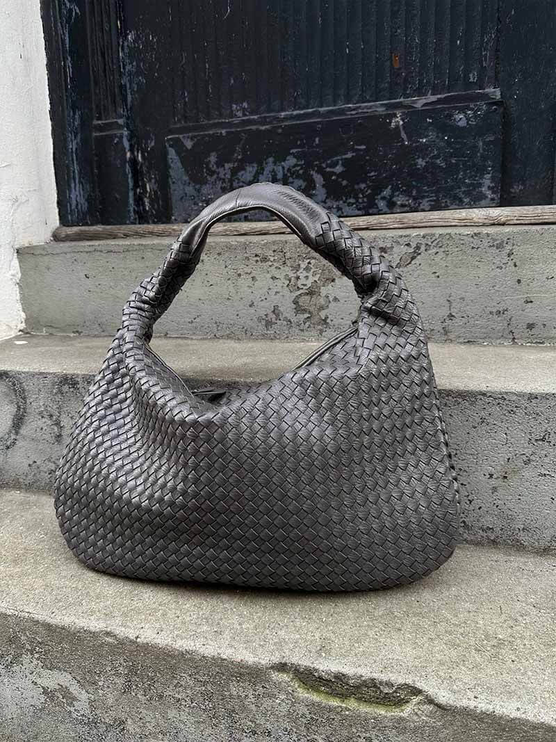 Charlyne | Large Braided Hobo Bag