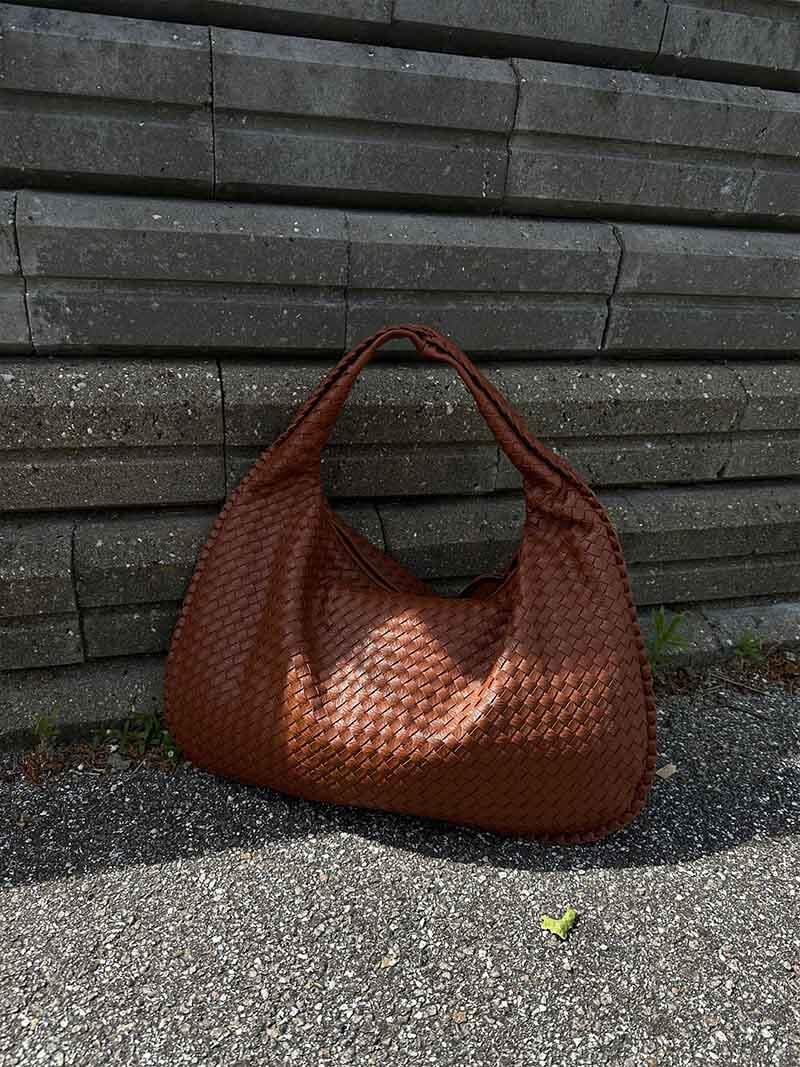 Charlyne | Large Braided Hobo Bag