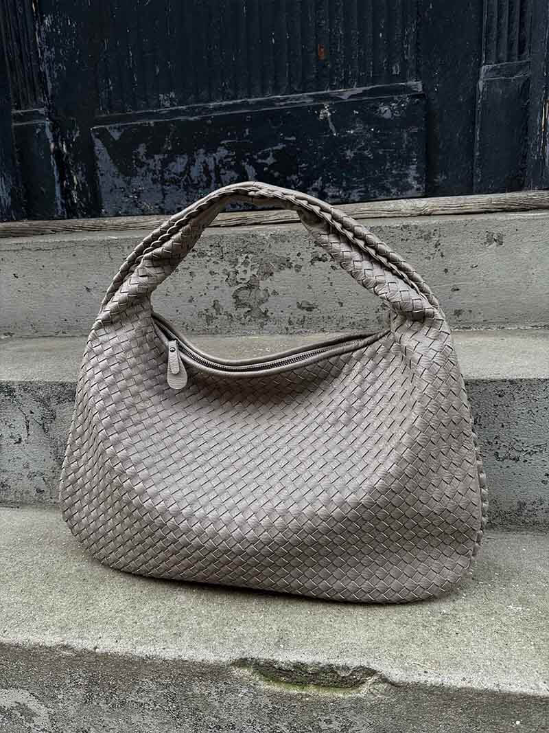 Charlyne | Large Braided Hobo Bag