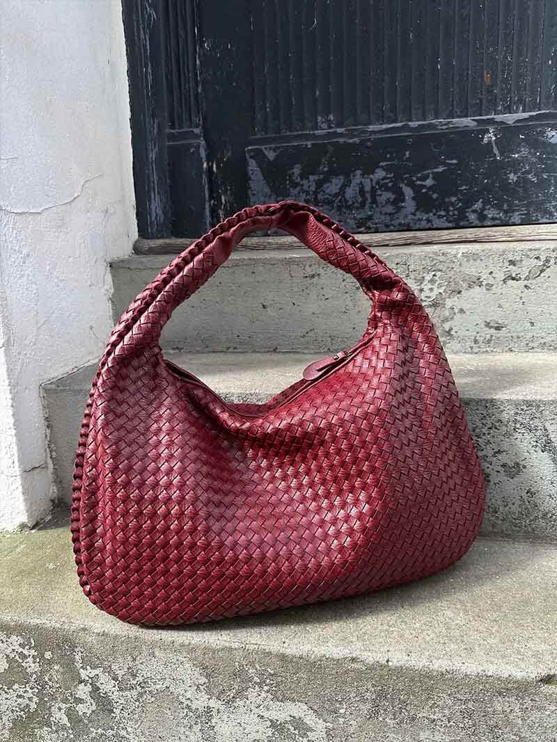 Charlyne | Large Braided Hobo Bag
